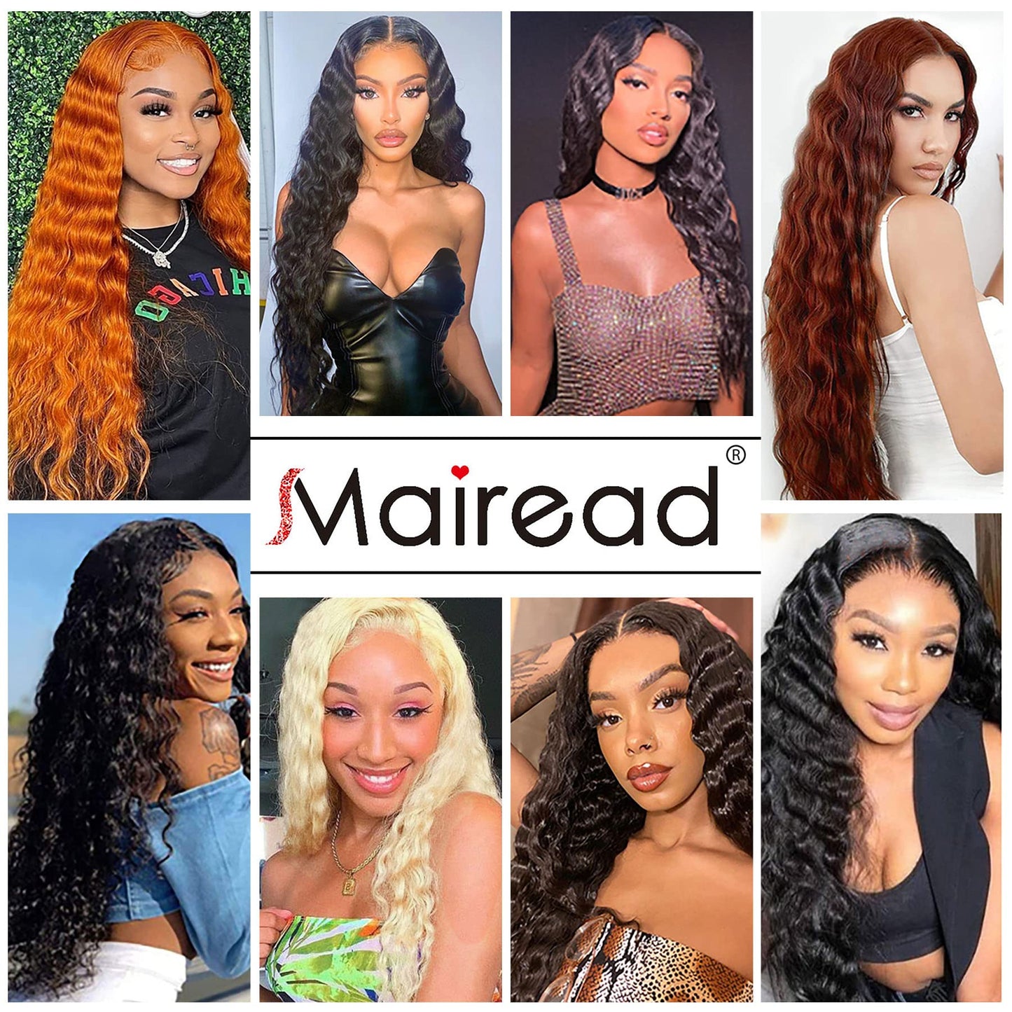 Mairead 28 Inch Curly Wig Long Wigs for Black Women Loose Deep Wave Lace Front Wig 4'' Simulated Scalp Middle Part Synthetic Natural Crimps Curls Hair Replacement Wigs