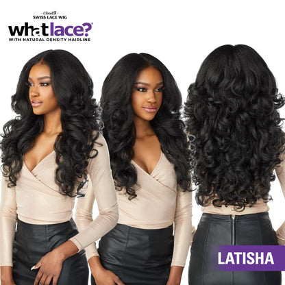 Sensationnel What lace 13x6 wigs - latisha synthetic wig cloud 9 with preplucked hairline hd lace - Whatlace Latisha (1 JETBLACK)