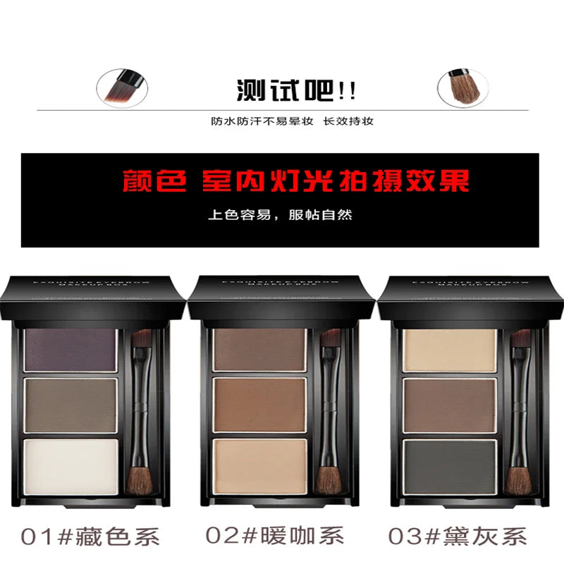 Eyebrow Powder Waterproof Long Lasting Eyebrow Cream Eye Brow Enhancers Smooth Powder Palette Eye Brow Makeup Eyebrow Tint