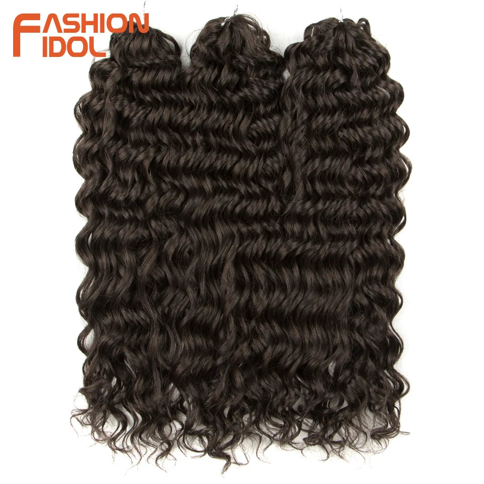 Jessica Hair Deep Wavy Twist Crochet Hair Synthetic Curly Hair Crochet Braids High Temperature Fiber Braiding Hair Extensions