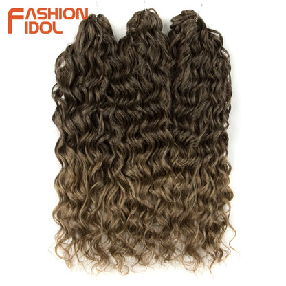 Jessica Hair Deep Wavy Twist Crochet Hair Synthetic Curly Hair Crochet Braids High Temperature Fiber Braiding Hair Extensions