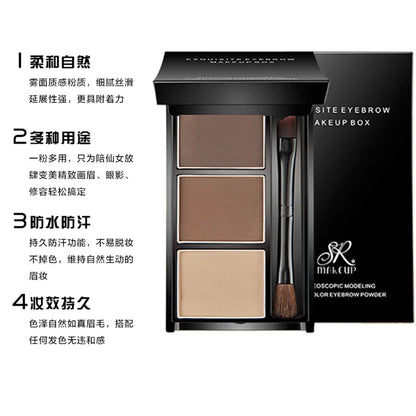 Eyebrow Powder Waterproof Long Lasting Eyebrow Cream Eye Brow Enhancers Smooth Powder Palette Eye Brow Makeup Eyebrow Tint