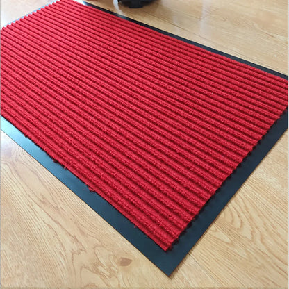 Heavy Striped Floor Door Mats Entryway Welcome Mats Outdoor Indoor Entrance Doormat Waterproof Low Profile Anti-Skid Rubber Back