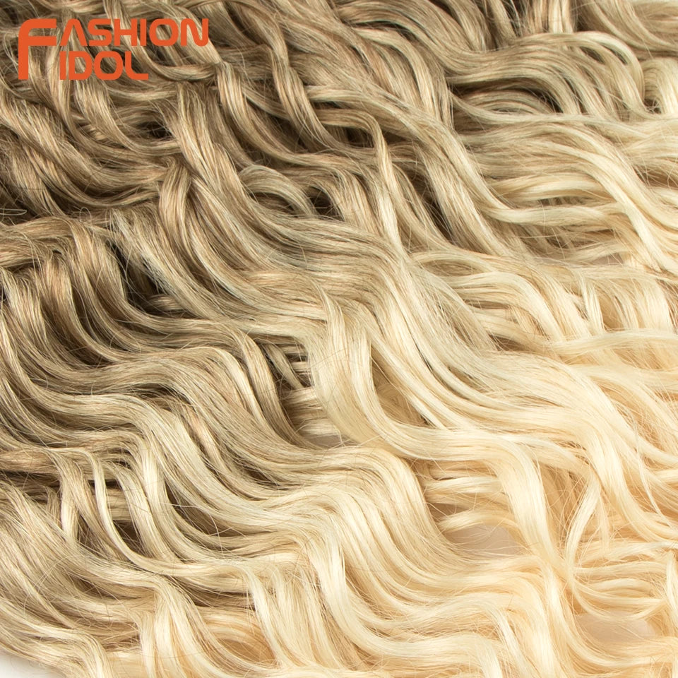 Jessica Hair Deep Wavy Twist Crochet Hair Synthetic Curly Hair Crochet Braids High Temperature Fiber Braiding Hair Extensions