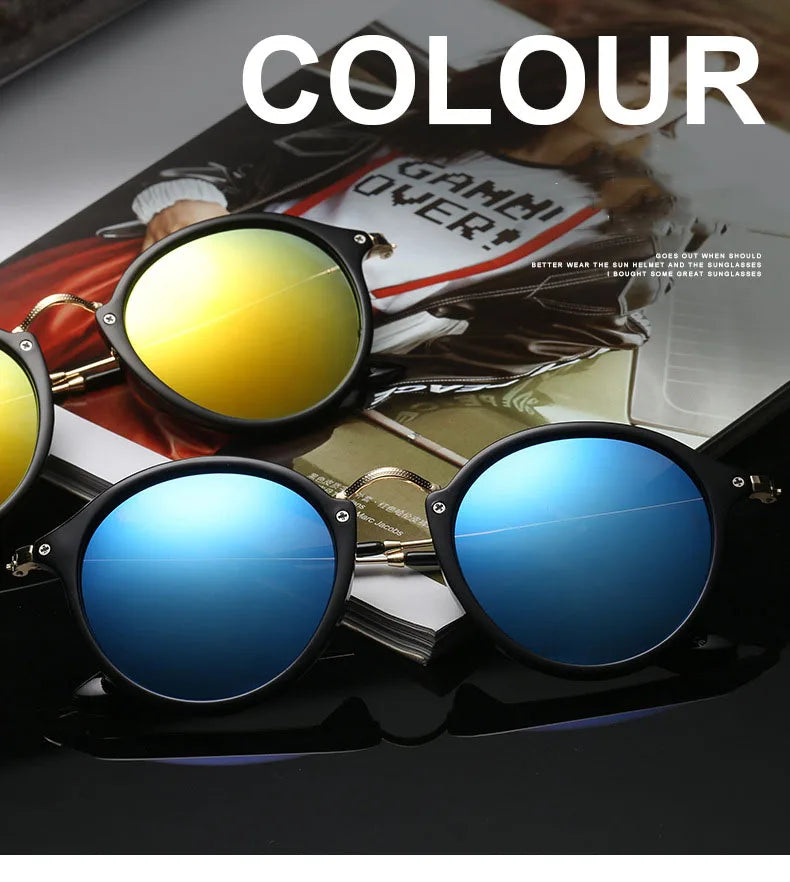 2024 New Round Sunglasses Ladies Retro Trend Transparent Personality Women's Brand Designer Sunglasses High Quality UV400