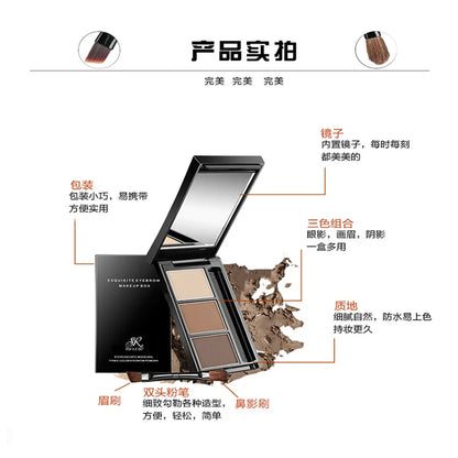 Eyebrow Powder Waterproof Long Lasting Eyebrow Cream Eye Brow Enhancers Smooth Powder Palette Eye Brow Makeup Eyebrow Tint