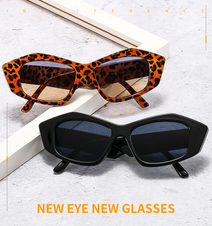 2021 New Fashion Cat Eye Sunglasses Women Men Cool PC Gradients Lens Leopard Zebra Pattern Trend Vintage Casual Sunglasses UV400