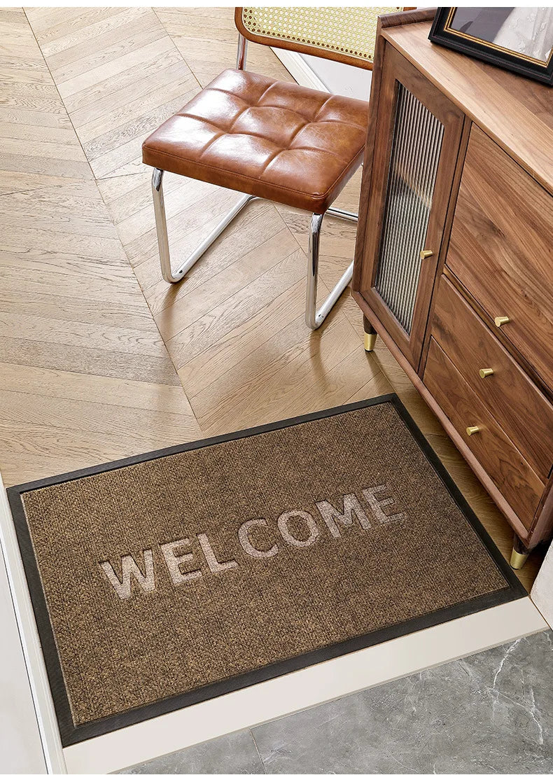 Welcome to the doormat Absorbent quick drying Anti-slip Kitchen mat Shopping mall Hotel Foot pad Home decoration Outdoor camping