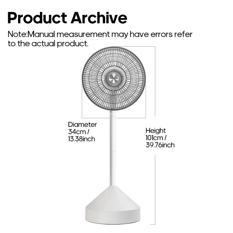 KINSCOTER Floor Fan Home 220v Electric Fan 4 Speed Silent Air Conditioner Air Circulator Fan Ventilator With Remote Control