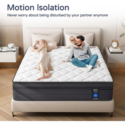 Mattresses -12 Inch Hybrid Queen Size Mattress in A Box, Gel Memory Foam Queen Matress with Motion Isolation and Pressure Relief