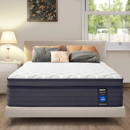 Queen Mattresses - 12 Inch Hybrid Queen Size Mattress in a Box, Gel Memory Foam Queen Matress with Motion Isolation