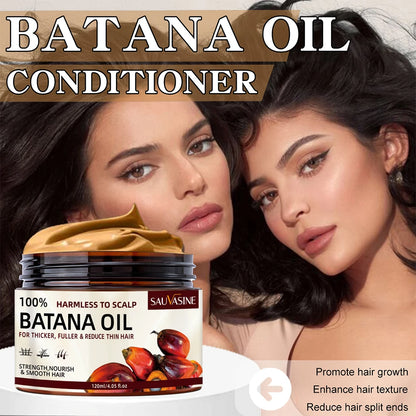 100% Pure Batana Oil for Healthy Hair Treatment Oil Natural Promotes Hair Wellness for Treating Hair Loss Anti-Breakage Hair