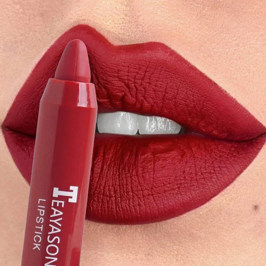 12 Color Waterproof Matte Lipliner Pencil Sexy Red Contour Tint Lipstick Lasting Non-stick Cup Lipliner Pen Lips Makeup Cosmetic