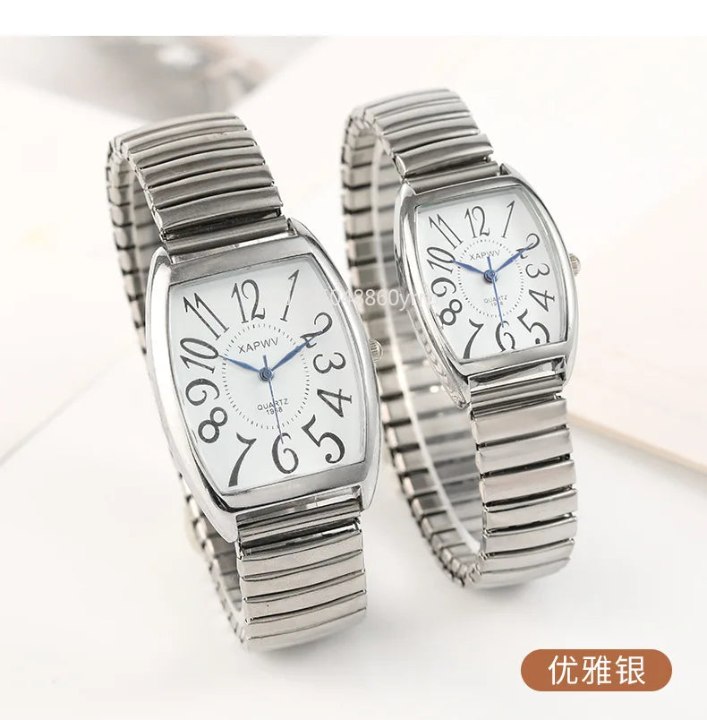 New Arrival Fashion Women Watches Men Elasticity Watch Quartz Male Wristwatch Relogio Feminino Clocks Couples Elastic Band Watch