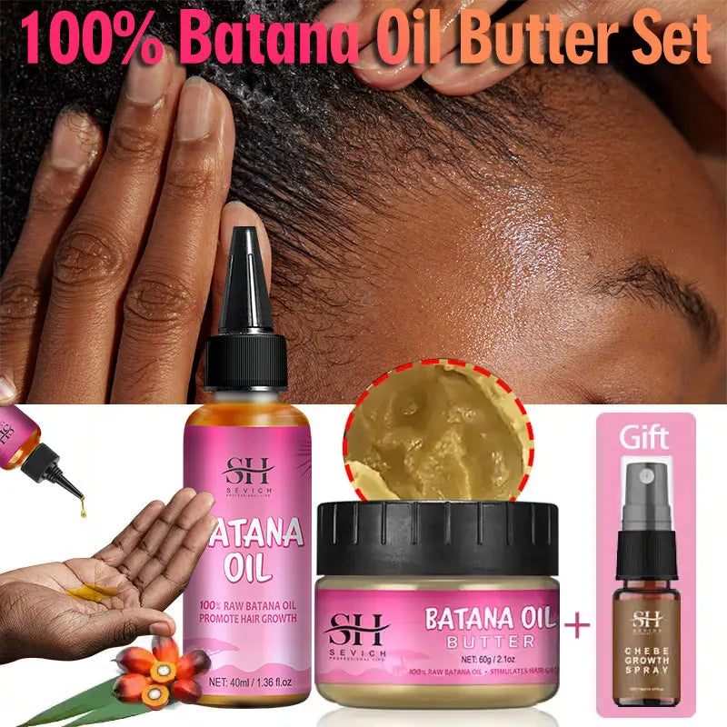 African Batana Oil Baldness Hereditary Postpartum Seborrheic Hair Regrowth Treatment Serum Batana Oil Hair Growth For Men Women