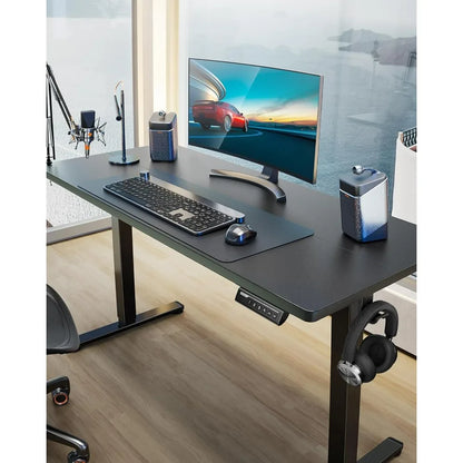 Computer Desk, Height Adjustable Electric Standing Table, 48 X 24 Inches Sit Stand Up Desk, Memory Computer Home Office Desk