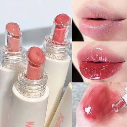 4 Colors Water Mirror Lip Gloss Moisturizing Nude Lipgloss Jelly Transparent Tube Liquid Lipstick Long Lasting Makeup Cosmetics