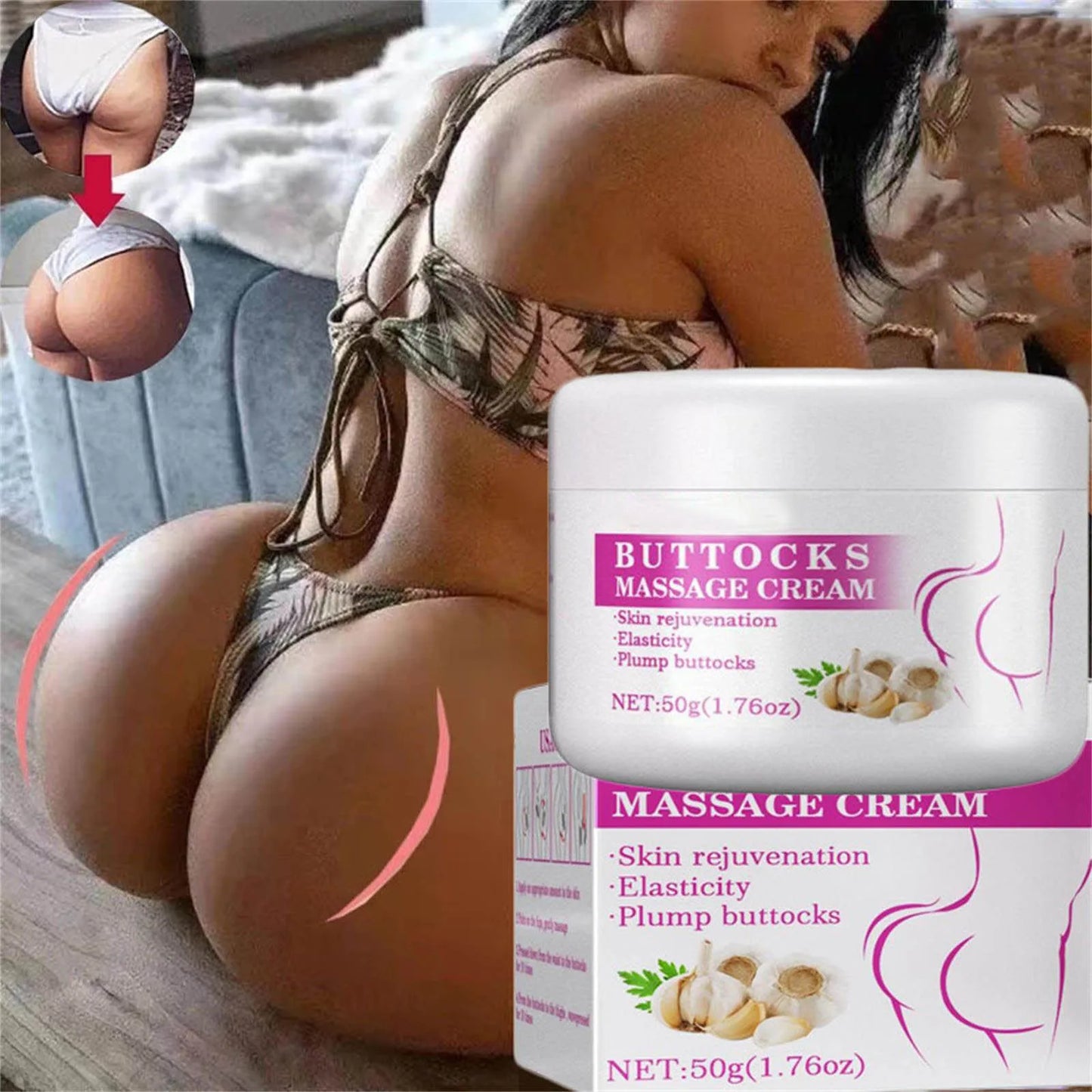 Buttock Enlargement Cream Butt Lift Up Firming Essential Oil Big Ass Enhance Hip Growth Tighten Shaping Sexy Body Care For Women