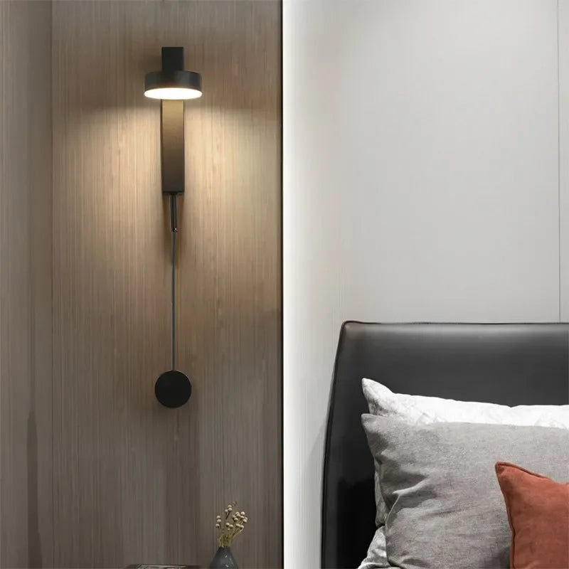 LED Wall Lamp Modern Black/Gold Rotatable Wall Sconce For Living Room Bedroom Bedside Aisle Study Home Indoor Decoration Lights