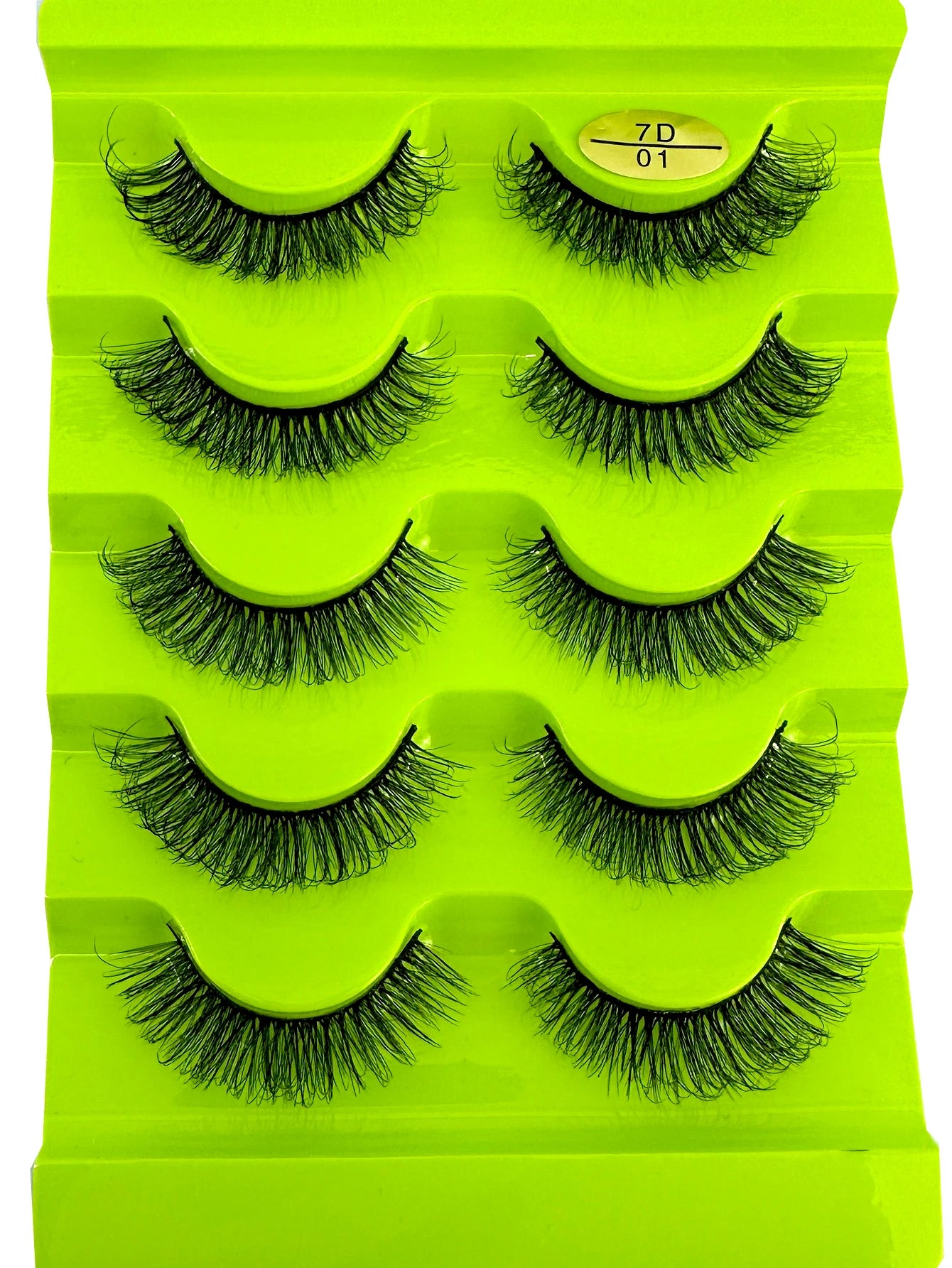 Cat eye Eyelashes 3D Natural False Lashes D Curl Fluffy Soft Cross 5 pairs Manga Lashes Wispy Natural Eyelash Extension Makeup