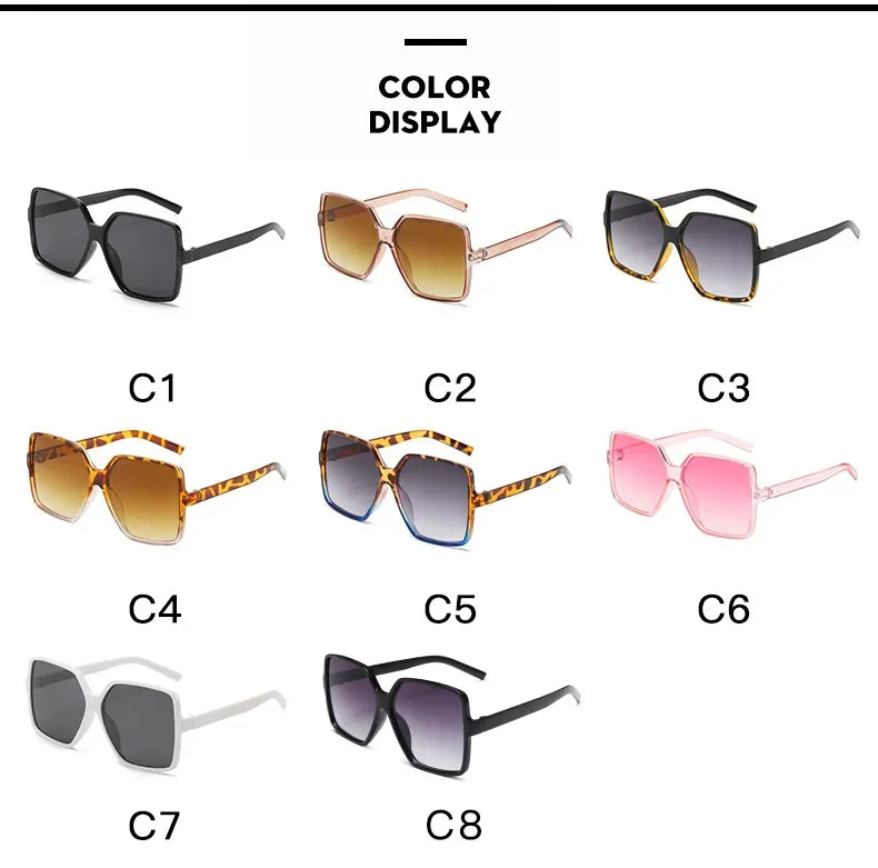 2024 New Brand Sunglasses Square Glasses Personalized Cat Eyes Colorful Sunglasses Trend Sunglasses Uv400 Curtain