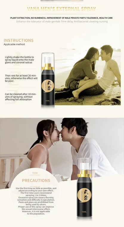 Male Sexual Delay Spray Prevent Premature Retarded 60 Minutes Long Prevent Premature Ejaculation Cock Enlargement Erection Spray