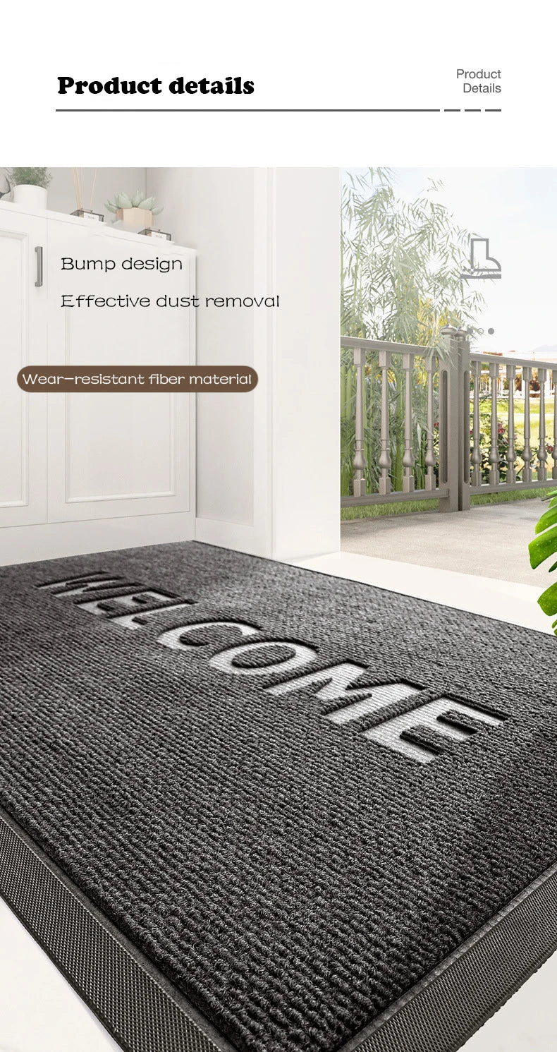 Welcome to the doormat Absorbent quick drying Anti-slip Kitchen mat Shopping mall Hotel Foot pad Home decoration Outdoor camping