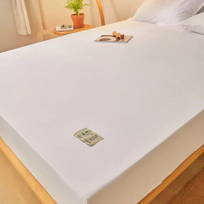 Fitted Bed Sheet Luxury Egyptian Pure Cotton Mattress Cover Bedspreads Elastic Bed Linens Soft Bedsheet (Pillowcase Can Order)