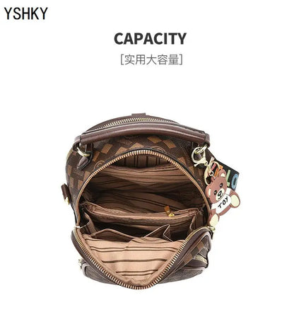 New Woman shoulder bag Large capacity Handbag for Women Crossbody bag Lychee pattern PU Portable bucket ladies messenger bags