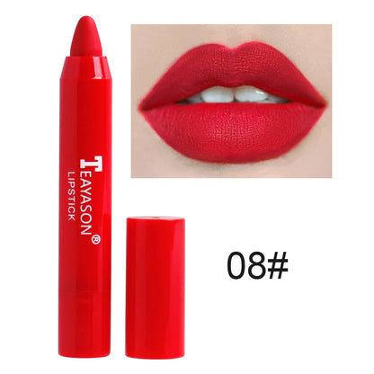 12 Color Waterproof Matte Lipliner Pencil Sexy Red Contour Tint Lipstick Lasting Non-stick Cup Lipliner Pen Lips Makeup Cosmetic