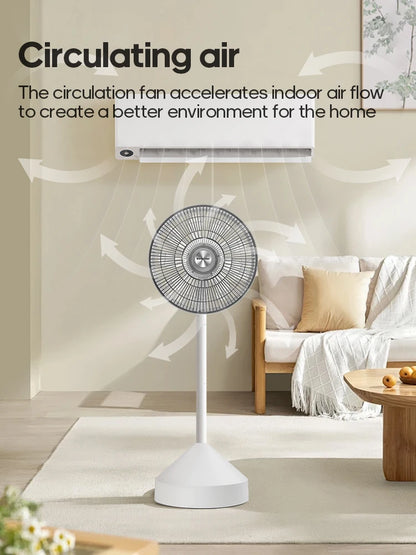 KINSCOTER Floor Fan Home 220v Electric Fan 4 Speed Silent Air Conditioner Air Circulator Fan Ventilator With Remote Control