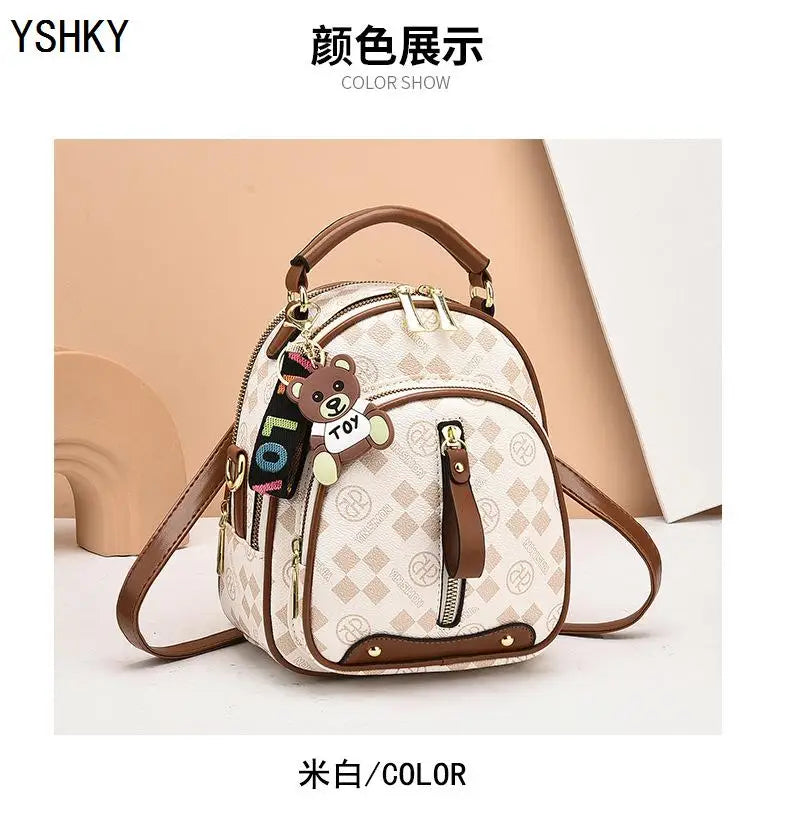 New Woman shoulder bag Large capacity Handbag for Women Crossbody bag Lychee pattern PU Portable bucket ladies messenger bags