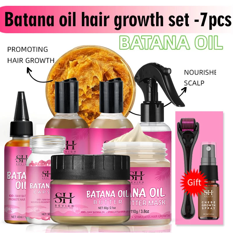 African Batana Oil Baldness Hereditary Postpartum Seborrheic Hair Regrowth Treatment Serum Batana Oil Hair Growth For Men Women