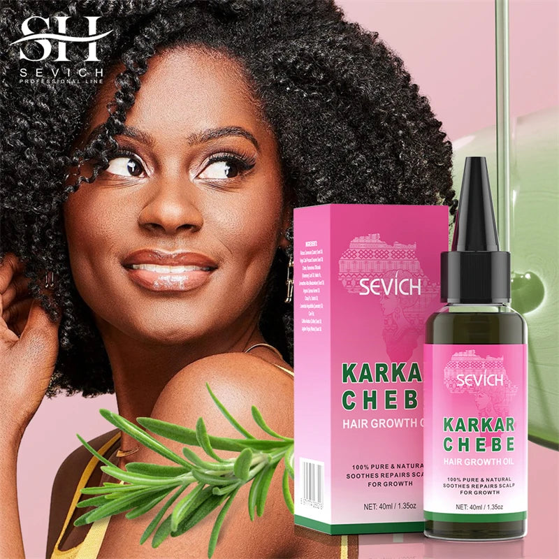 Chebe Fast Hair Growth Sevich Traction Alopecia Hair Karkar Oil Anti Hair Break Hair Strengthen Hair Loss Care Repair Damage