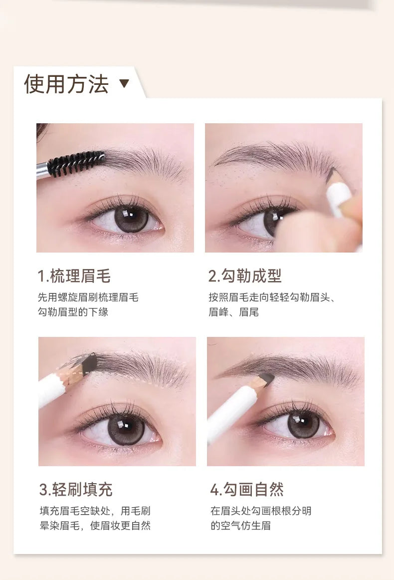 NOVO Eyebrow Pencil Wooden Hard Refill High Quality Professional Waterproof Tattoo Eyebrow Branded Makeup Products Long Lasting