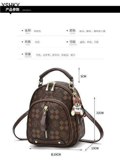 New Woman shoulder bag Large capacity Handbag for Women Crossbody bag Lychee pattern PU Portable bucket ladies messenger bags