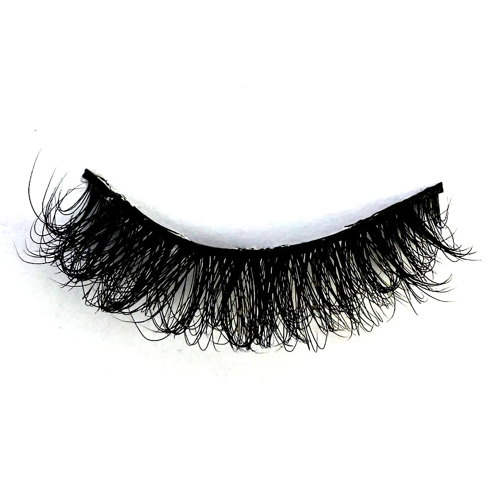 Cat eye Eyelashes 3D Natural False Lashes D Curl Fluffy Soft Cross 5 pairs Manga Lashes Wispy Natural Eyelash Extension Makeup