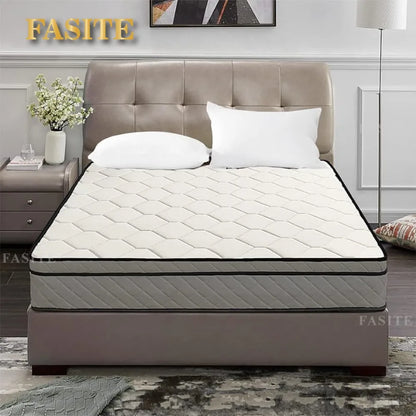 Medium Firm Memory Foam Mattress Full Size White Furniture Home Queen Hybrid Mattress 10 Inch Innerspring Folding Mat Matress