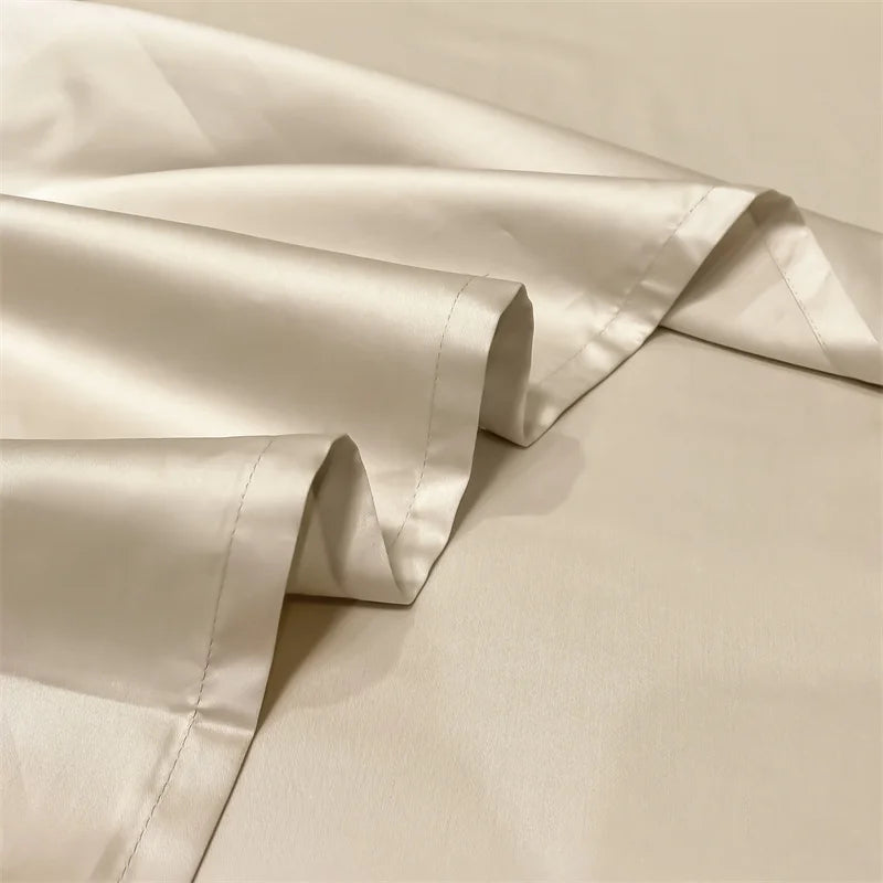 Soft Egyptian Cotton Bed Sheet Home Textile Luxury 400TC 100% Cotton Flat Sheets Bed Linen Single Queen King Size Bedspreads