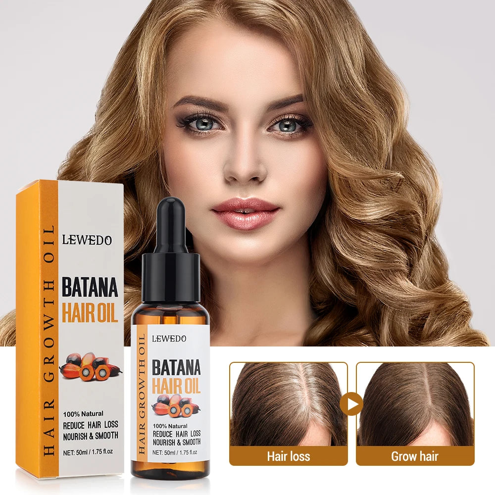 100% Pure Batana Oil for Healthy Hair Treatment Oil Natural Promotes Hair Wellness for Treating Hair Loss Anti-Breakage Hair