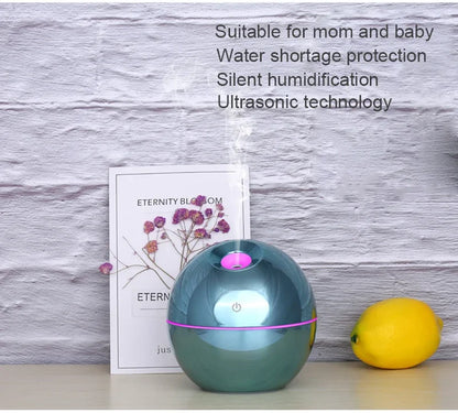 USB Air Humidifier Electric Aroma Essential Oil Diffuser Wood Grain Ultrasonic Cool Mist Maker 7 Color Change LED light Home