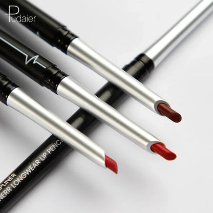 Pudaier Matte Lip Liner Pencil Waterproof Nude Sexy Lipstick Long-lasting Women Makeup Eyes Lipliner Contour Crayon Levre