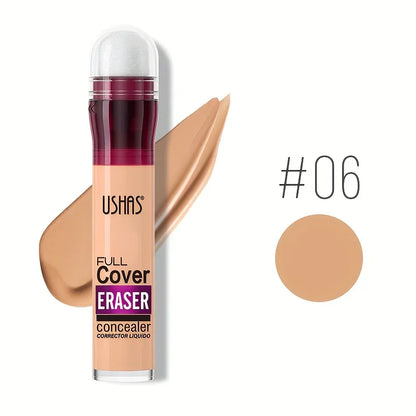 New Sponge Head Liquid Foundation Concealer Face Makeup Waterproof Oil-Control Concealer Base Cream Cover Dark Circles Skin Care