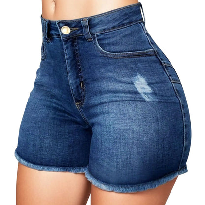 2024 Women's Summer High Waisted Mini Denim Shorts Sexy Ladies Club Party Wear Slim Bodycon Short Jeans Chic Denim Skirt Female