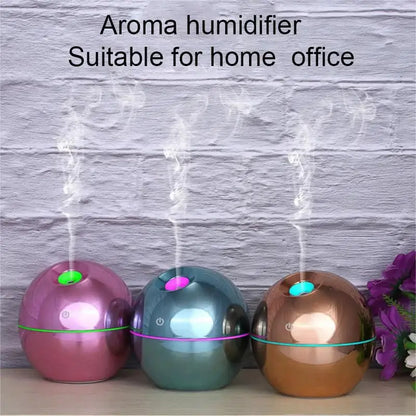 USB Air Humidifier Electric Aroma Essential Oil Diffuser Wood Grain Ultrasonic Cool Mist Maker 7 Color Change LED light Home