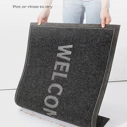 Welcome to the doormat Absorbent quick drying Anti-slip Kitchen mat Shopping mall Hotel Foot pad Home decoration Outdoor camping