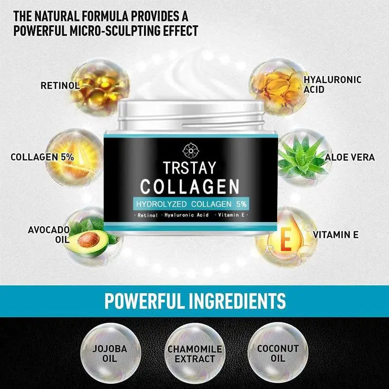 Men's Collagen Retinol Facial Moisturizing Natural Organic Day and Night Cream Anti Aging + Anti Wrinkle