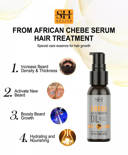 New 2023 Chebe Beard Growth Oil For Men Fast Effective Beard Growth Essential Hair Loss Treatment Product Sevich Beard Care 30ml