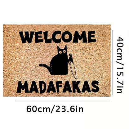 Bienvenue Chez Pet Home Doormat Personalized Dog Cat Mat Rug Hallway Doorway Floor Mats Carpet Home Decor Accessories 2024 New