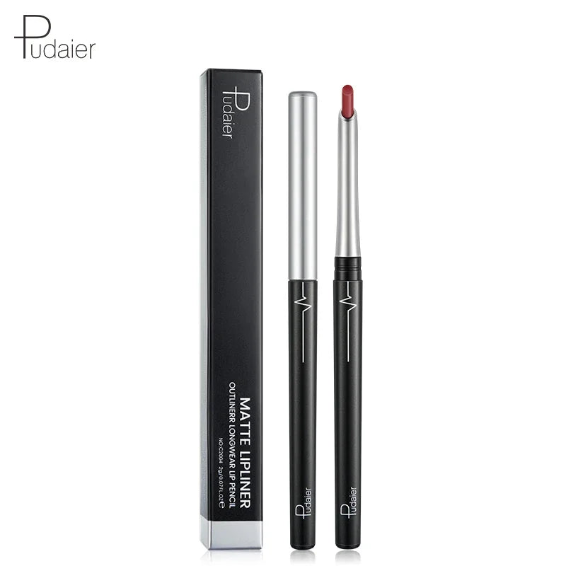 Pudaier Matte Lip Liner Pencil Waterproof Nude Sexy Lipstick Long-lasting Women Makeup Eyes Lipliner Contour Crayon Levre